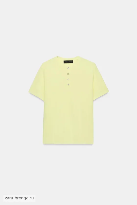 ТРИКОТАЖНЫЙ ТОП С ПУГОВИЦАМИ