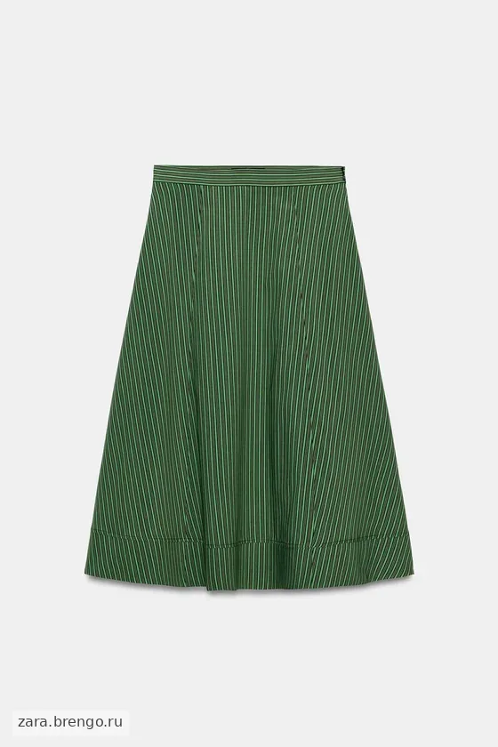 ЮБКА МИДИ В ПОЛОСКУ — коллекция Zara «ZW»