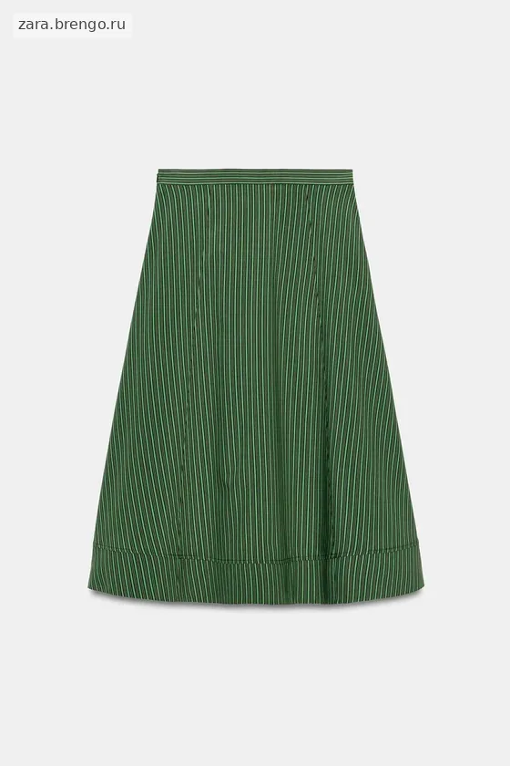 ЮБКА МИДИ В ПОЛОСКУ — коллекция Zara «ZW»