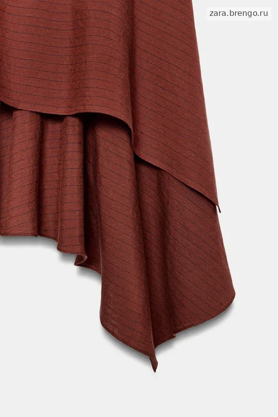 АСИММЕТРИЧНОЕ ПЛАТЬЕ В ПОЛОСКУ — коллекция Zara «ZW»