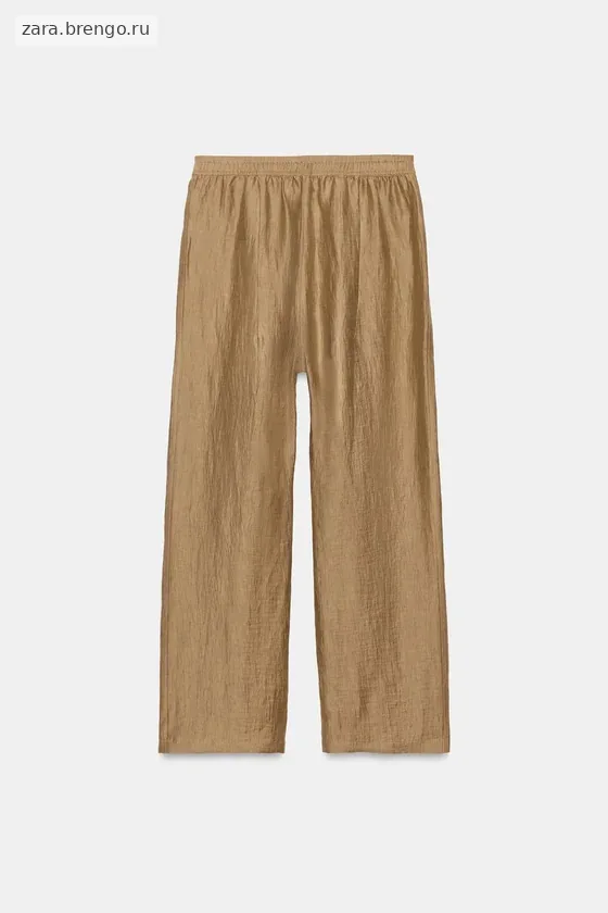 БРЮКИ ИЗ СМЕСОВОГО ЛЬНА — коллекция Zara «ZW»