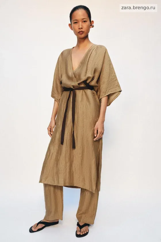 ТУНИКА ИЗ СМЕСОВОГО ЛЬНА — коллекция Zara «ZW»