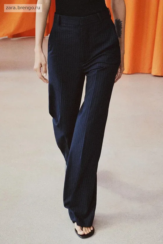 БРЮКИ В ТОНКУЮ ПОЛОСКУ — коллекция Zara «ZW»