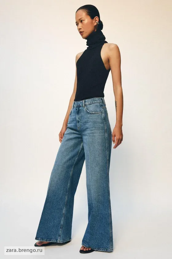 ДЖИНСЫ коллекция Zara «ZW» клёш С ВЫСОКОЙ ПОСАДКОЙ