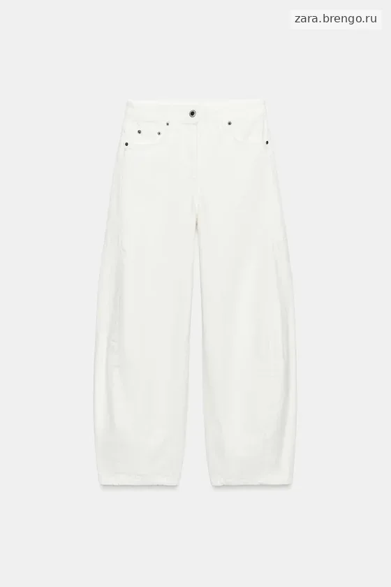 ДЖИНСЫ коллекция Zara «ZW» ANKLE баллон СО СРЕДНЕЙ ПОСАДКОЙ