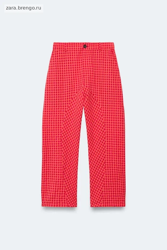 Брюки в клетку Лимитированная коллекция carrot fit