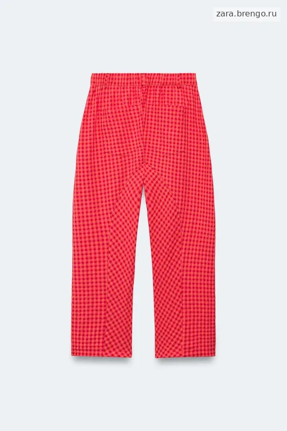 Брюки в клетку Лимитированная коллекция carrot fit