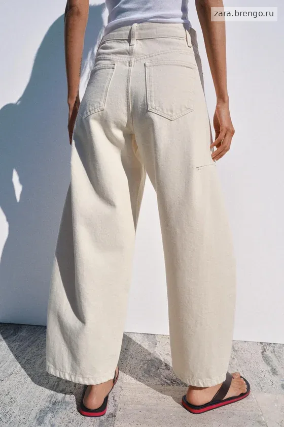 ДЖИНСЫ коллекция Zara «ZW» ANKLE баллон СО СРЕДНЕЙ ПОСАДКОЙ
