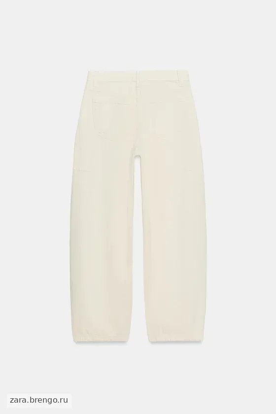 ДЖИНСЫ коллекция Zara «ZW» ANKLE баллон СО СРЕДНЕЙ ПОСАДКОЙ