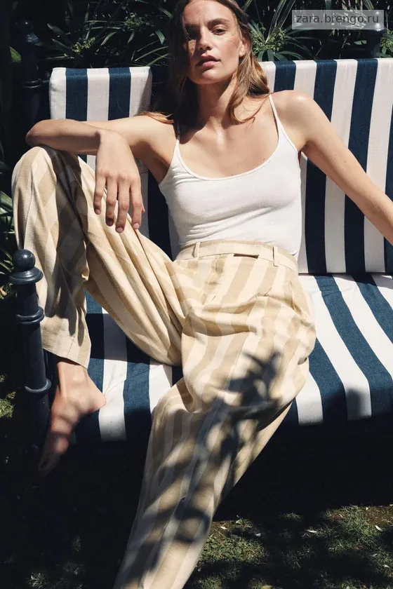 ШИРОКИЕ БРЮКИ В ПОЛОСКУ — коллекция Zara «ZW»