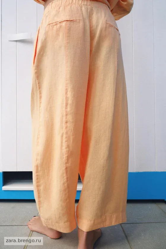 БРЮКИ  ИЗ ЛЬНА — коллекция Zara «ZW»