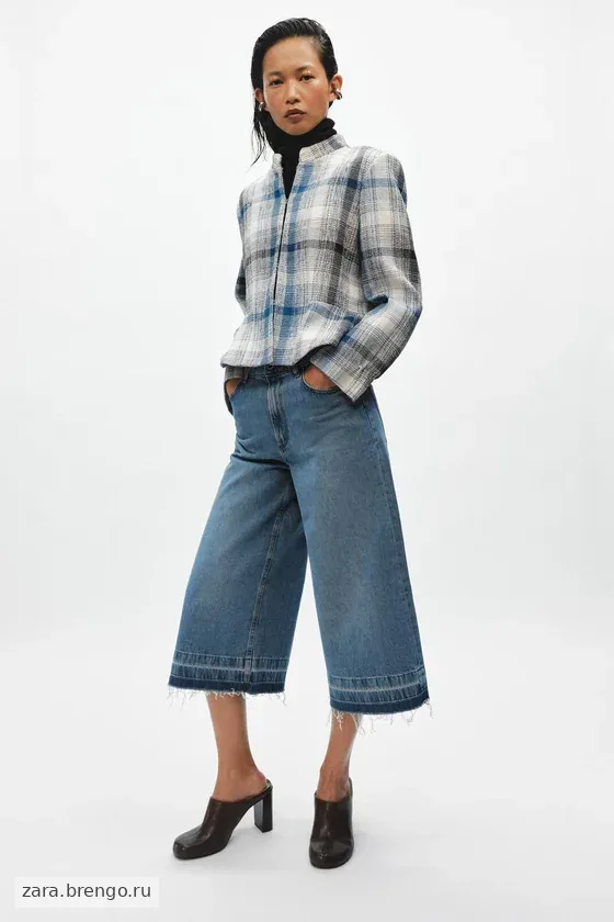 ШИРОКИЕ ДЖИНСОВЫЕ ШОРТЫ — коллекция Zara «ZW»