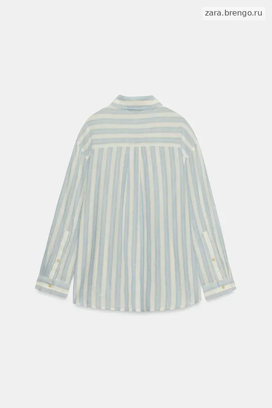 ОБЪЕМНАЯ РУБАШКА В ПОЛОСКУ