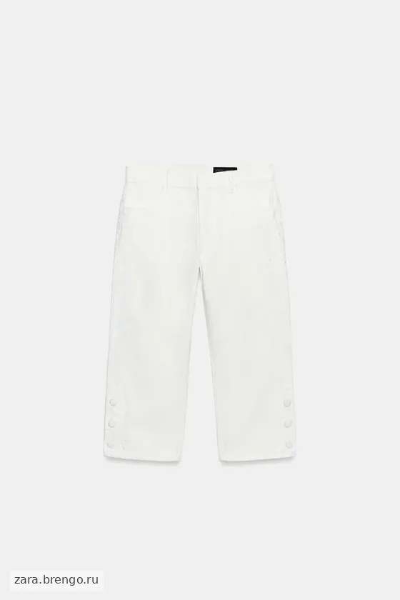 ДЖИНСЫ КАПРИ СО СРЕДНЕЙ ПОСАДКОЙ И ВЫШИВКОЙ — коллекция Zara «ZW»