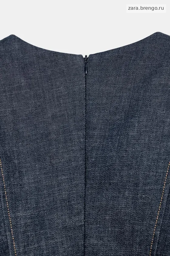 ДЖИНСОВАЯ БЛУЗА С ОБЪЕМНЫМИ РУКАВАМИ коллекция Zara «ZW»
