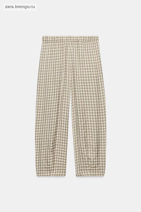 СВОБОДНЫЕ БРЮКИ В КЛЕТКУ коллекция Zara «ZW»