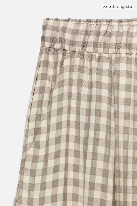 СВОБОДНЫЕ БРЮКИ В КЛЕТКУ коллекция Zara «ZW»