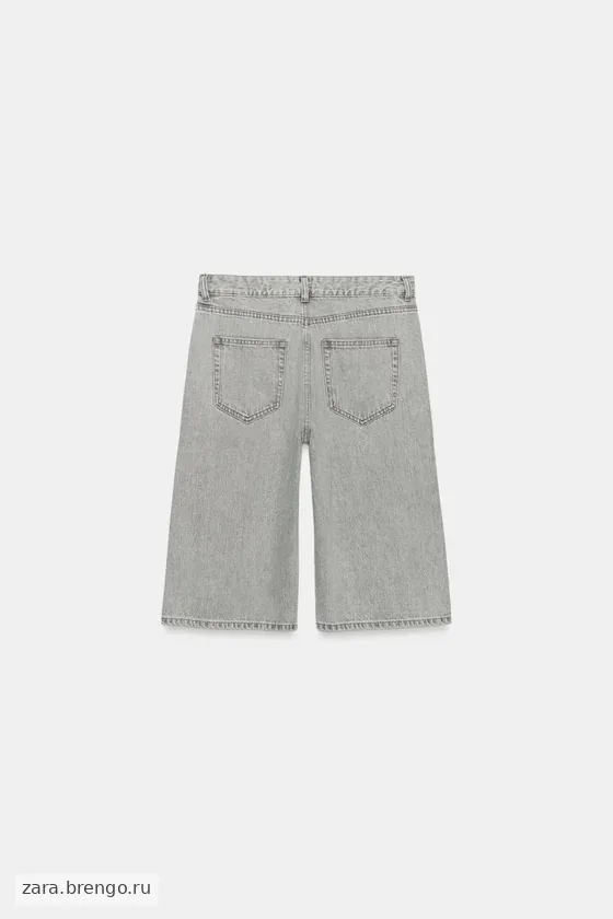 ДЖИНСОВЫЕ ШОРТЫ БЕРМУДЫ СО СРЕДНЕЙ ПОСАДКОЙ — коллекция Zara «ZW»