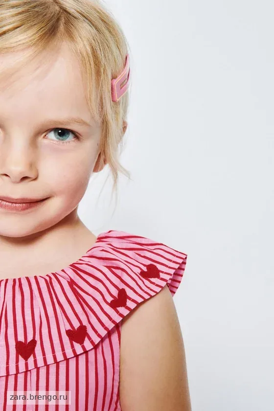 ТОП В ПОЛОСКУ С ВЫШИВКОЙ SISSEL EDELBO X ZARA KIDS