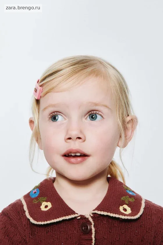 ТРИКОТАЖНОЕ ПОЛО С ЦВЕТОЧНОЙ ВЫШИВКОЙ SISSEL EDELBO X ZARA KIDS
