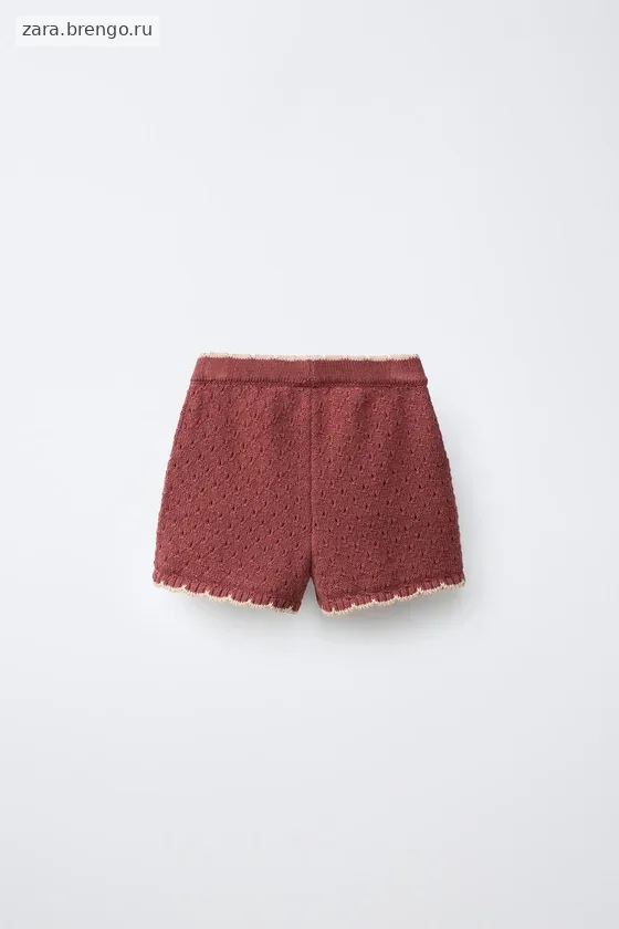 ШОРТЫ ИЗ ТРИКОТАЖА С ВЫШИТЫМИ ЦВЕТАМИ SISSEL EDELBO X ZARA KIDS