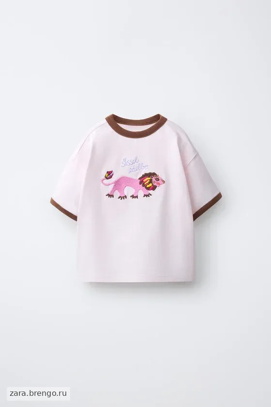 ФУТБОЛКА С ВЫШИВКОЙ ТИГРА SISSEL EDELBO X ZARA KIDS