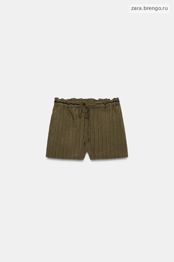 ЖАККАРДОВЫЕ ШОРТЫ В ПОЛОСКУ — коллекция Zara «ZW»