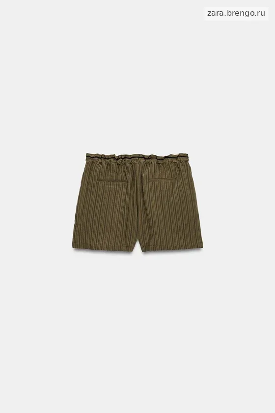 ЖАККАРДОВЫЕ ШОРТЫ В ПОЛОСКУ — коллекция Zara «ZW»