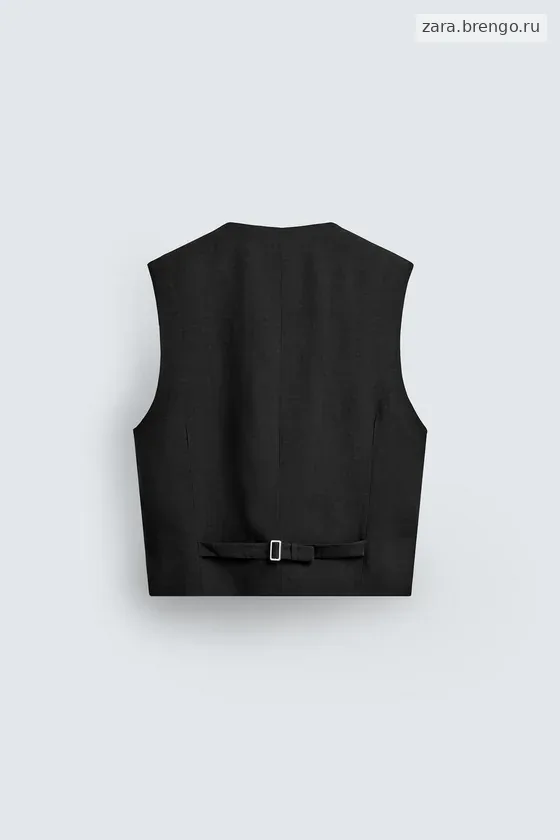 ЖИЛЕТ ИЗ ВИСКОЗЫ И ЛЬНА