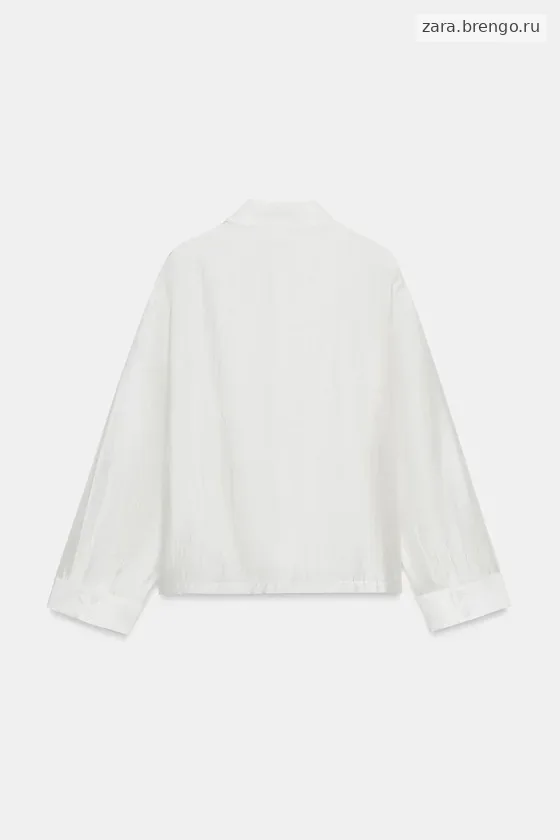 АТЛАСНАЯ РУБАШКА С НАВЕСНЫМИ ПЕТЛЯМИ коллекция Zara «ZW»