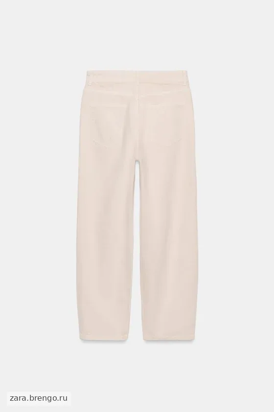 ЗАУЖЕННЫЕ ДЖИНСЫ СО СРЕДНЕЙ ПОСАДКОЙ — коллекция Zara «ZW»