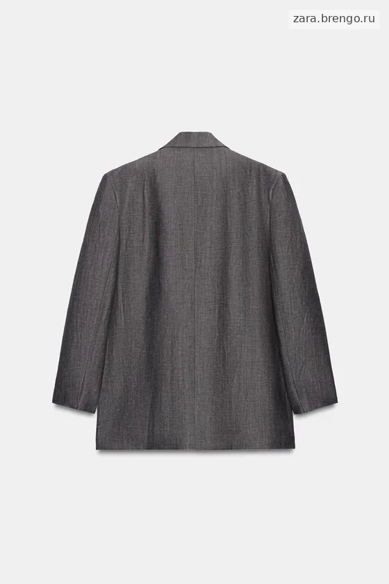 БЛЕЙЗЕР ПРЯМОГО КРОЯ ИЗ СМЕСОВОГО ЛЬНА — коллекция Zara «ZW»