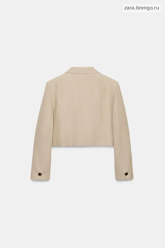 УКОРОЧЕННЫЙ БЛЕЙЗЕР В ПОЛОСКУ — коллекция Zara «ZW»