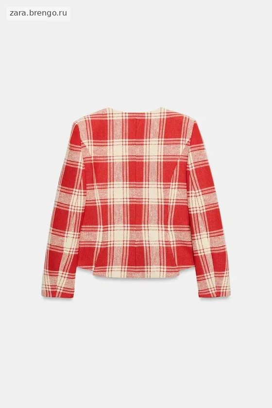 ПРИТАЛЕННАЯ КУРТКА В КЛЕТКУ — коллекция Zara «ZW»