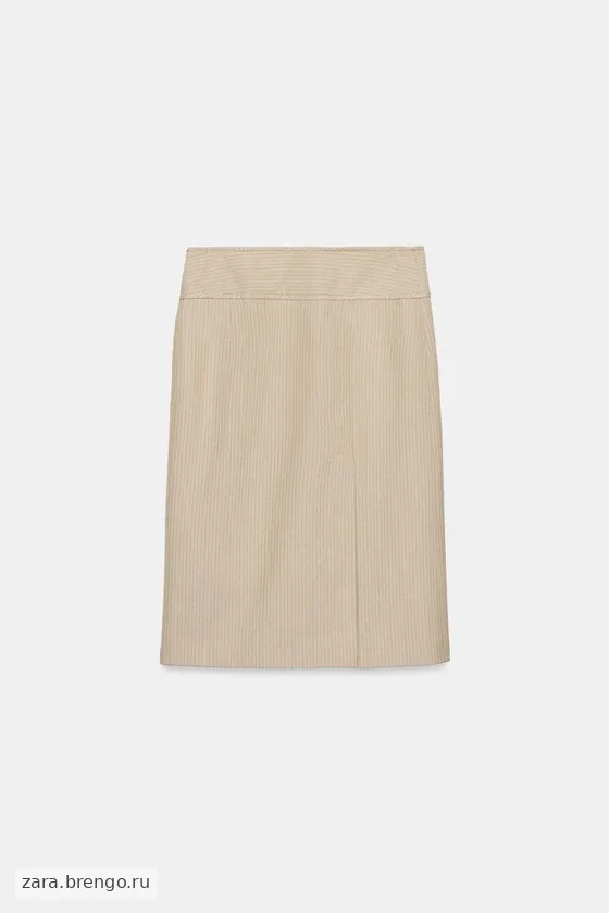 ЮБКА ПРЯМОГО КРОЯ В ПОЛОСКУ — коллекция Zara «ZW»