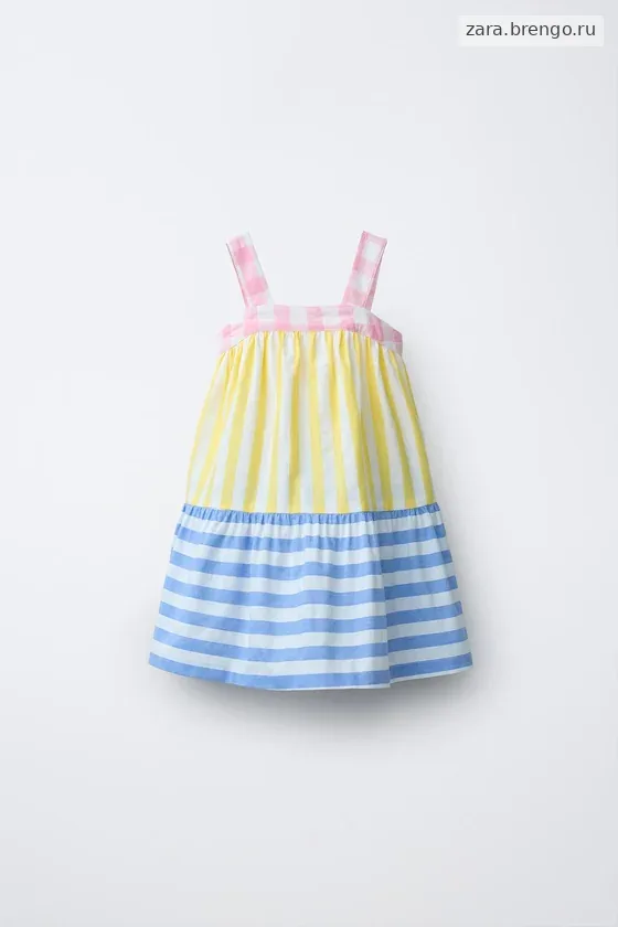 ПЛАТЬЕ В ПОЛОСКУ И КЛЕТКУ CASA LAWA X ZARA KIDS