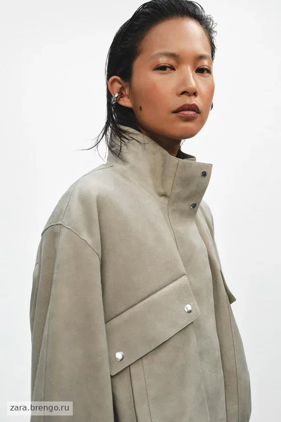 КУРТКА ИЗ ЗАМШИ — коллекция Zara «ZW» лимитированная серия