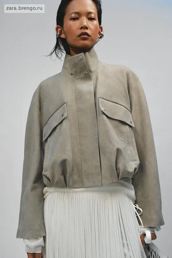 КУРТКА ИЗ ЗАМШИ — коллекция Zara «ZW» лимитированная серия