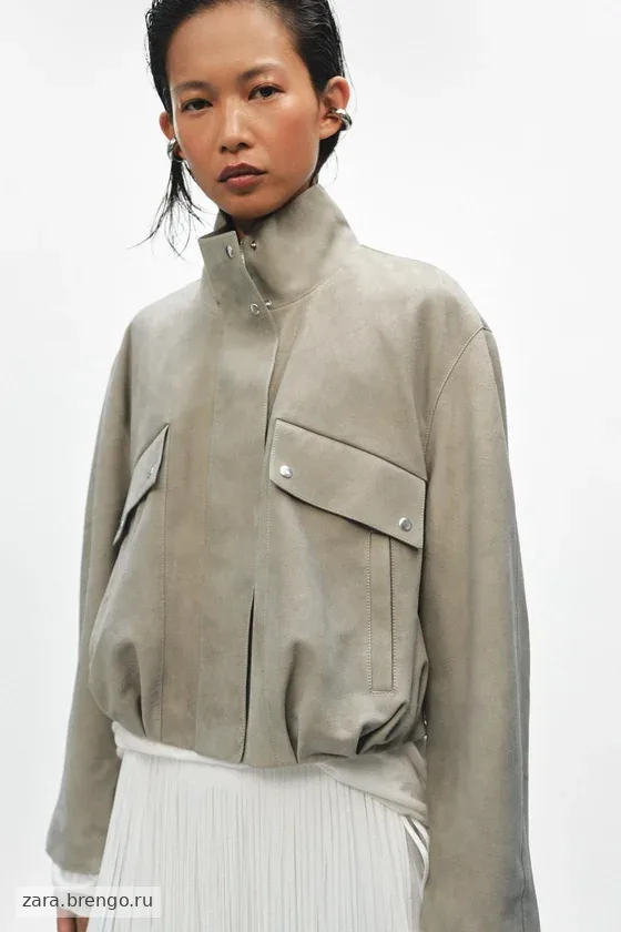 КУРТКА ИЗ ЗАМШИ — коллекция Zara «ZW» лимитированная серия