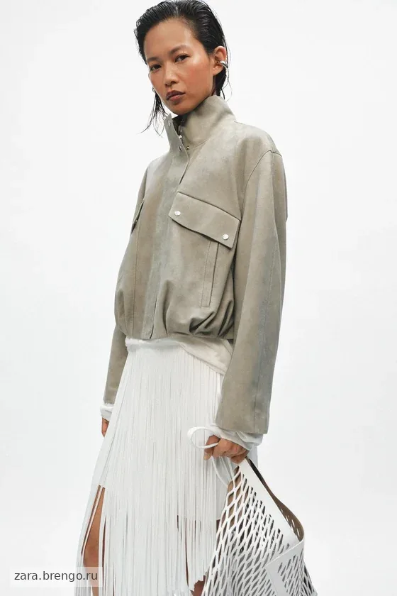 КУРТКА ИЗ ЗАМШИ — коллекция Zara «ZW» лимитированная серия