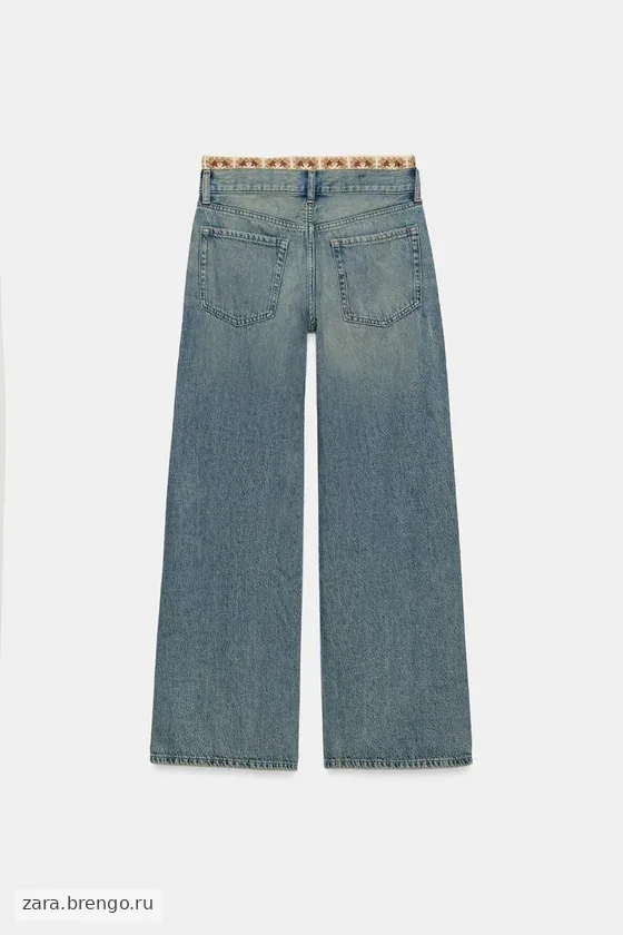 ДЖИНСЫ Z1975 LOOSE FIT СО СРЕДНЕЙ ПОСАДКОЙ И ВЯЗАНЫМИ ДЕТАЛЯМИ