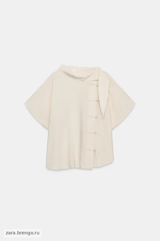 СВОБОДНАЯ БЛУЗА С ЗАСТЕЖКАМИ — коллекция Zara «ZW»