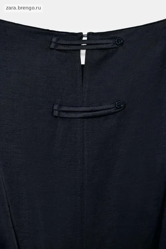 ПЛАТЬЕ МИДИ ИЗ СМЕСОВОГО ЛЬНА С ПОЯСОМ — коллекция Zara «ZW»