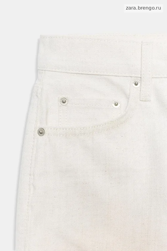 ДЖИНСЫ ПРЯМОГО КРОЯ СО СРЕДНЕЙ ПОСАДКОЙ — коллекция Zara «ZW»