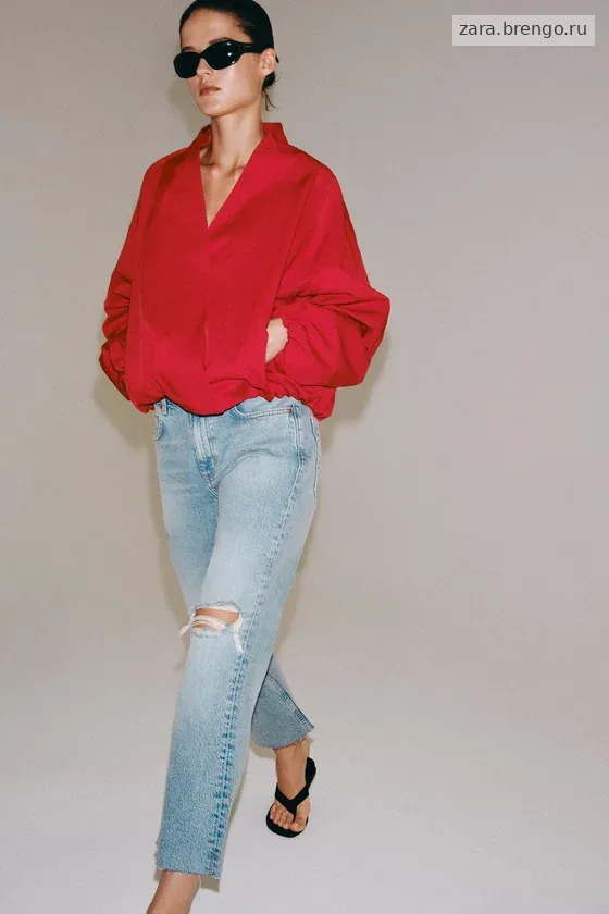 УКОРОЧЕННЫЕ ДЖИНСЫ   СО СРЕДНЕЙ ПОСАДКОЙ — коллекция Zara «ZW»