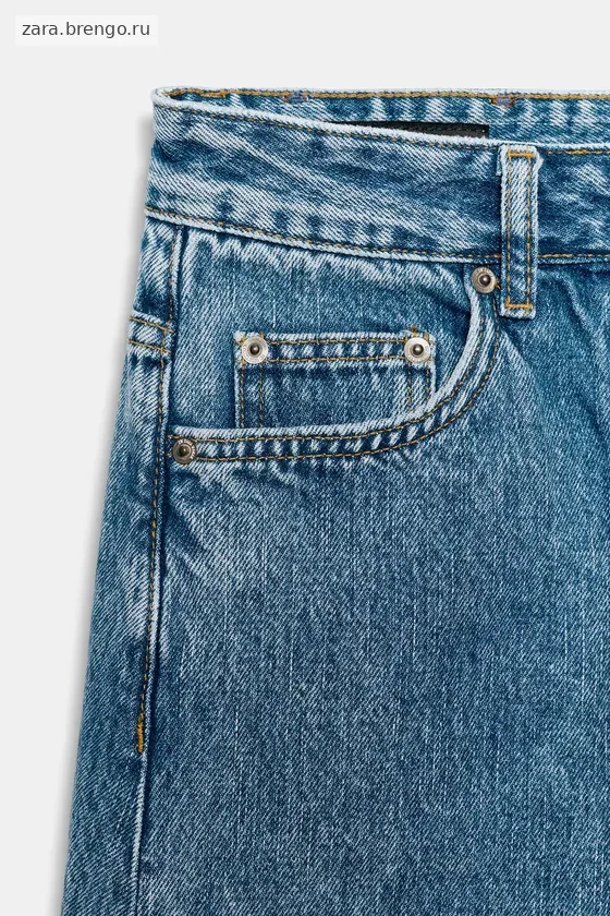 ДЖИНСЫ коллекция Zara «ZW» ANKLE баллон СО СРЕДНЕЙ ПОСАДКОЙ