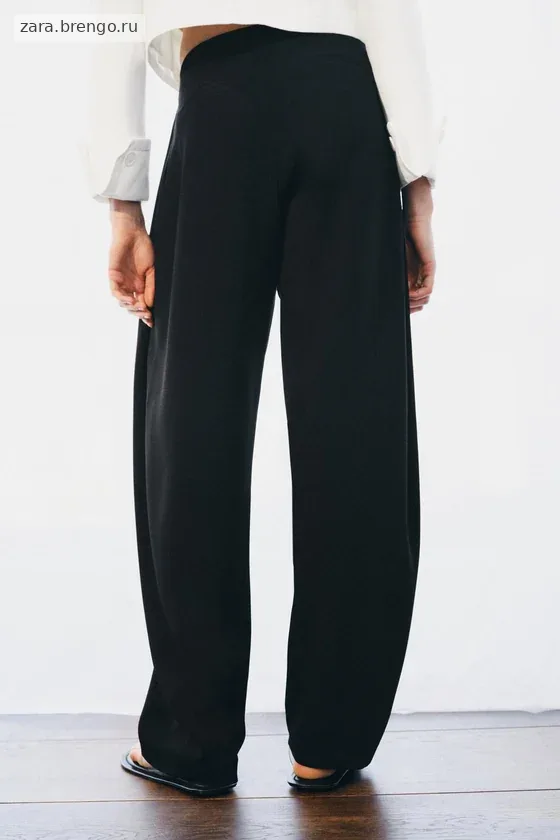 ШИРОКИЕ БРЮКИ С ЗАЩИПАМИ — коллекция Zara «ZW»