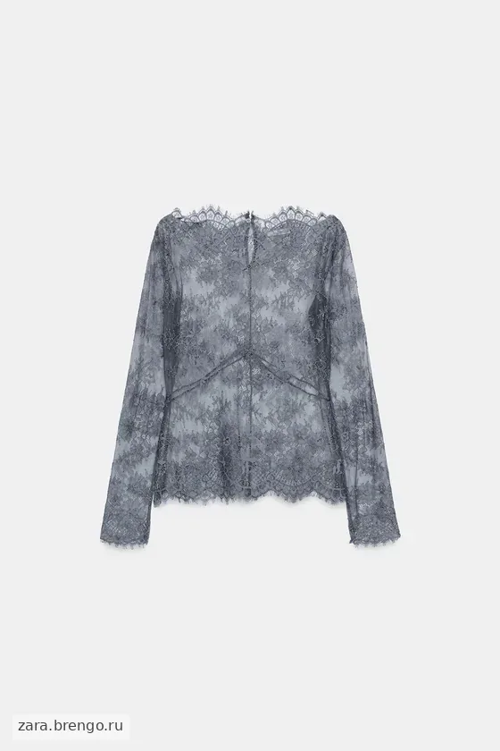 КРУЖЕВНОЙ ТОП — коллекция Zara «ZW»
