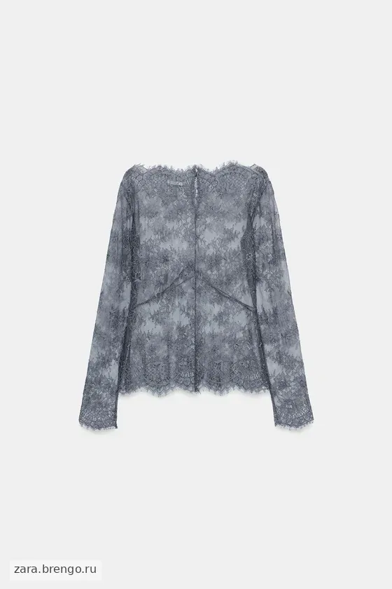КРУЖЕВНОЙ ТОП — коллекция Zara «ZW»