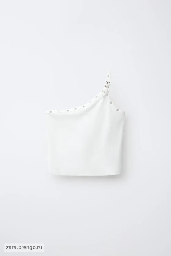 ТОП С АСИММЕТРИЧНЫМ ВЫРЕЗОМ И ПРЯЖКАМИ